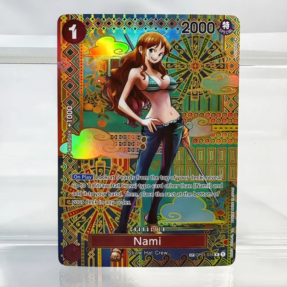 Anime One Piece OPCG Card English Version Shanks/Monkey.D. Luffy/Portgas.D. Ace Game Anime Collection Proxy Cards