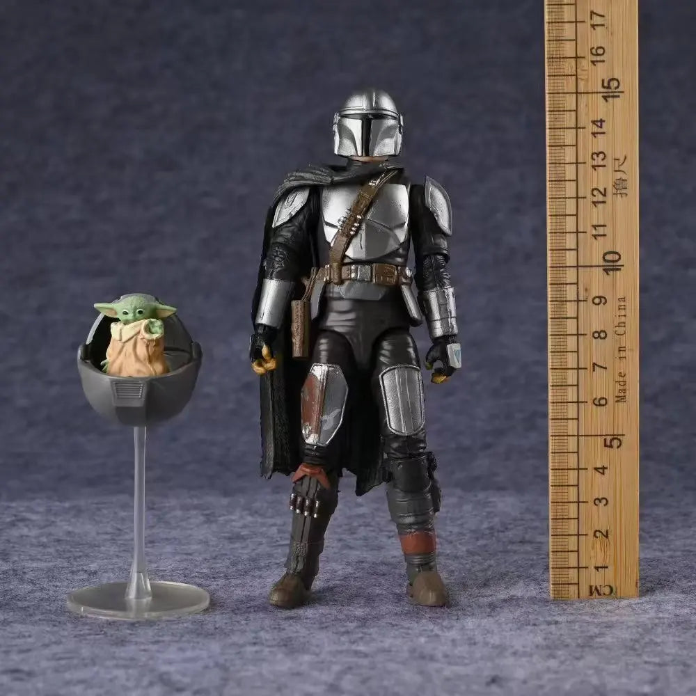 Legends Series The Manda lorian DIN DJARIN & The Child Baby Yoda Action Figure Joints Moveable PVC Model Toys Collection Doll