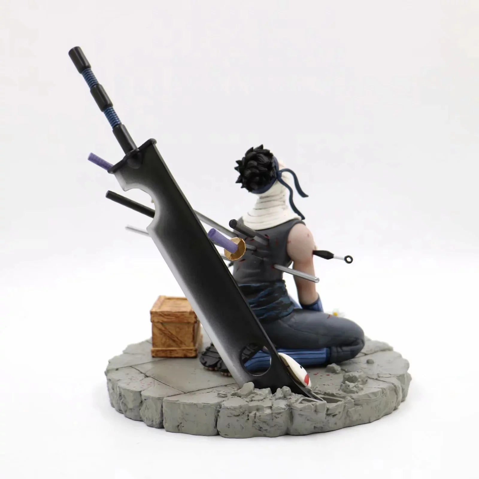 Anime Narudo GK Figure Momochi Zabuza Statue Model PVC Action Figure Scene Toy Decoration Christmas Gift