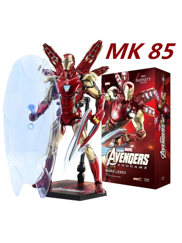 ZD Toys Iron Man Action Figure Iron Patriot MK1-7 MK17 MK33 MK85 MK30 War Machine Legends Avengers Tony Stark Collect Toy Gift