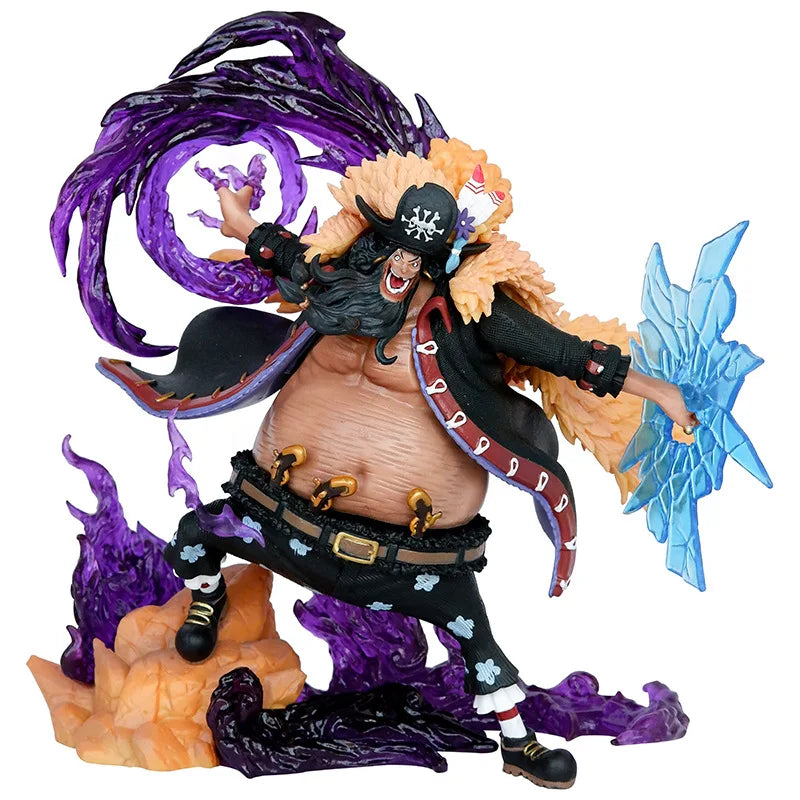 Anime ONE PIECE Blackbeard Pirates Marshall D Teach Battle Ver. GK PVC Action Figure Statue Collection Model Kids Toys Doll Gift