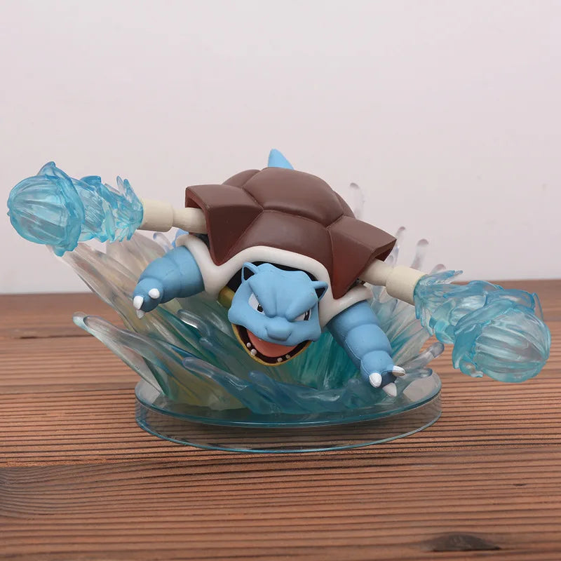 Pokemon 14CM Blastoise Anime Figures PVC Model for Car Desktop Ornament Car Interior Decoration Toys Birthday Gift For Children