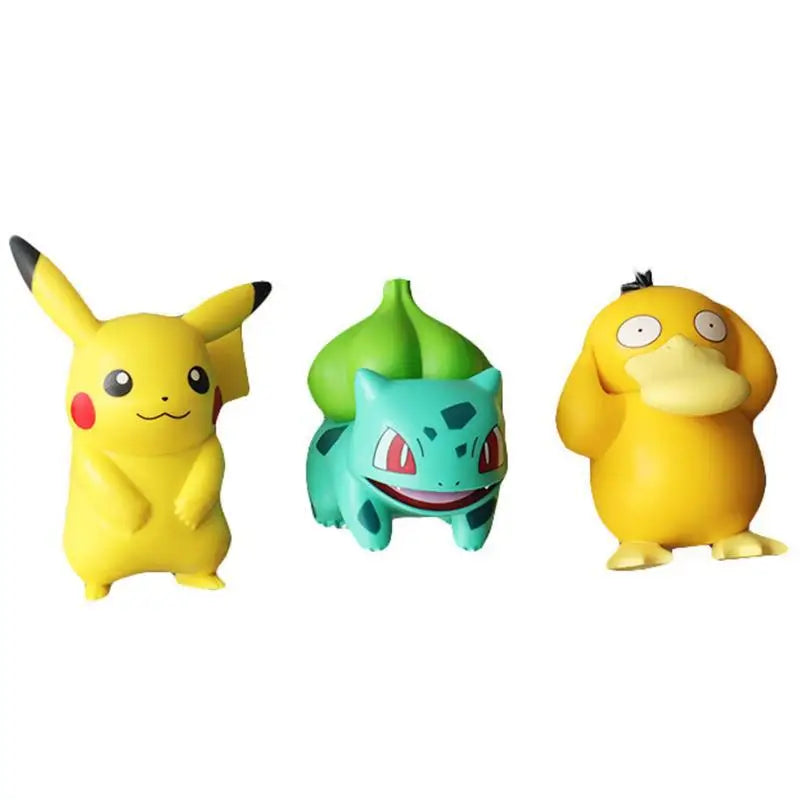 Anime Pokemon Cartoon Pikachu Psyduck Action Figures Car Air Outlet Perfume Clip Decor Auto Air Freshener Interior Accessories