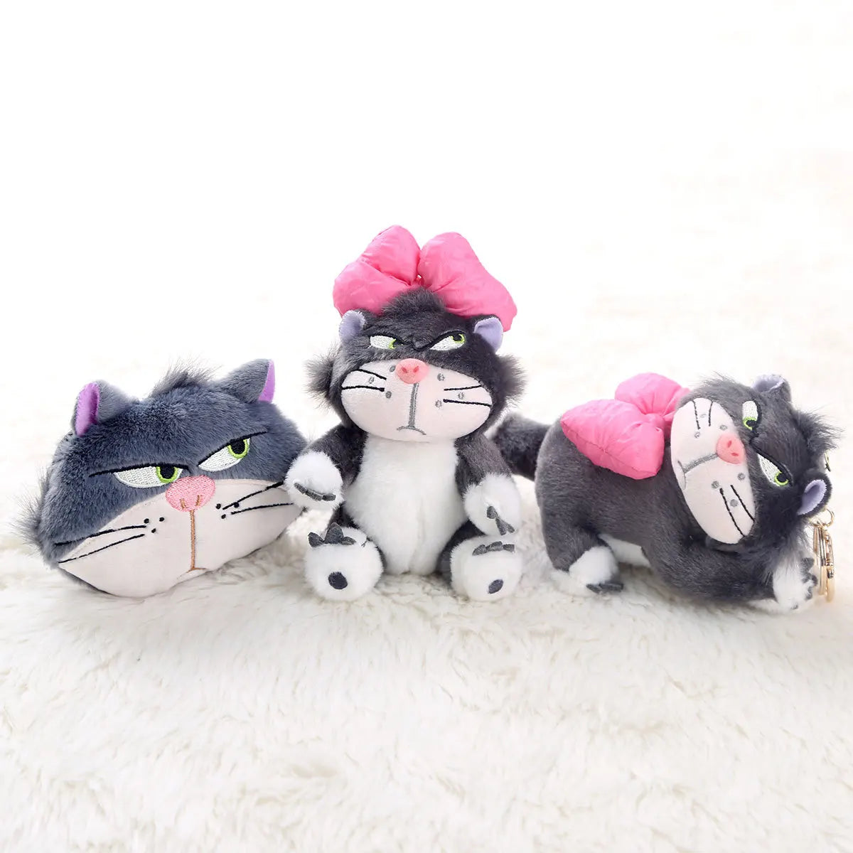 Lucifer Plush keychain Doll Kawaii Bow Lucifer Bag Pendant Plush Lucifer Coin Purse Stuffed Toy Backpack Pendant Birthday Gift