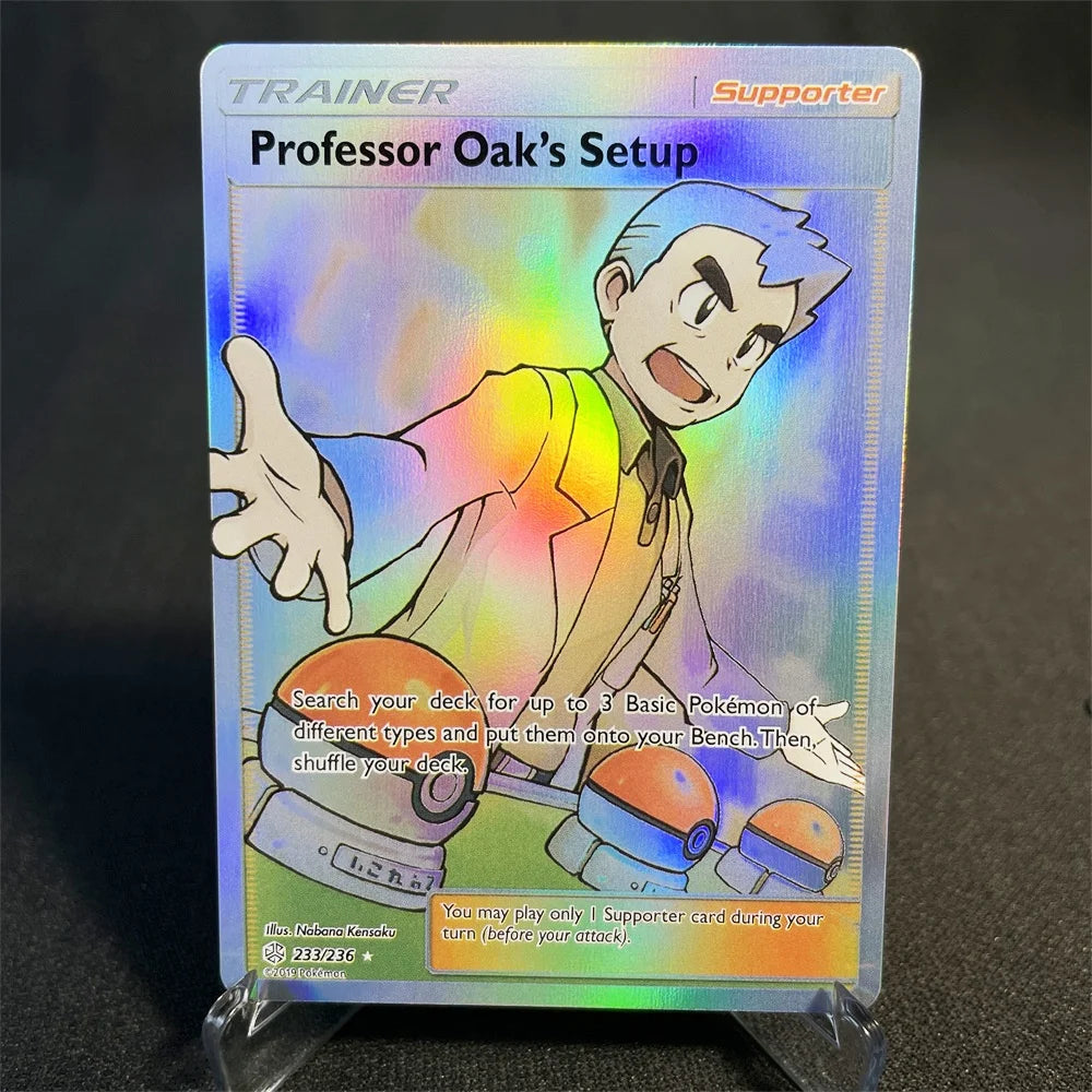 Pokémon Cards Holographic Card Sun & Moon Series Mewtwo Pikachu Paikou Serena Caitlin Collection Cards Toys Gifts Proxy Card