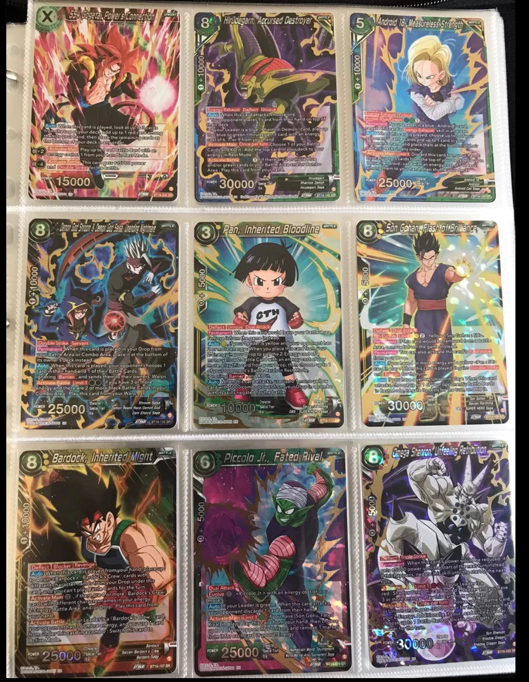 Bandai Dragon Ball UMC BT series set of cards Son Goku Vegeta IV Android 18 Majin Buu Trunks Frieza boy collection Birthday gift