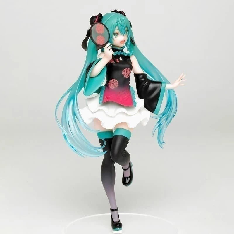 20cm Hatsune Miku Cheongsam Anime Action Figure Collection Model Figurine Decoration Hobbies Cartoon Decor Toys Birthday Gifts