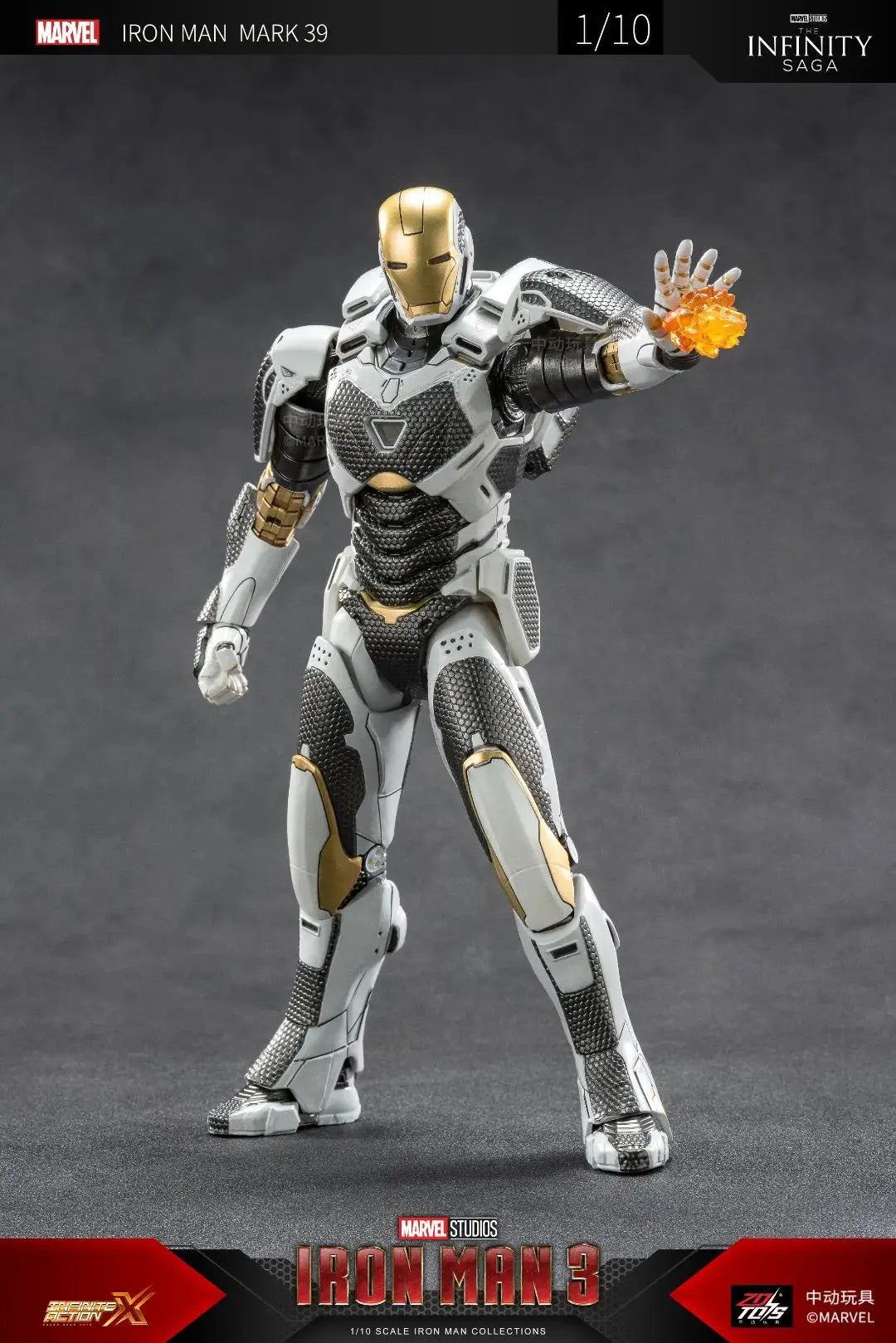 ZD Toys Iron Man Series Blacklash Figures 1/10 MK33 MK39 MK17 MK21Action Figurines Movie Statue Model Adult Collect Gift