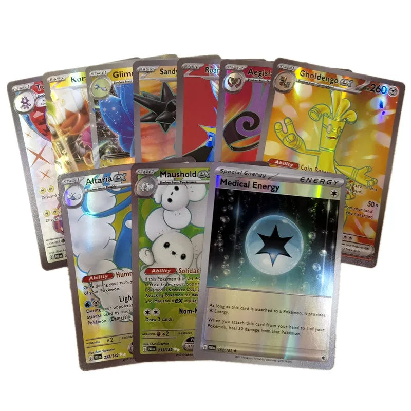 Pokemon 100pcs EX Cards/box English Shining Energy Battle Toys Trading Card Game For Kids Boys Gift