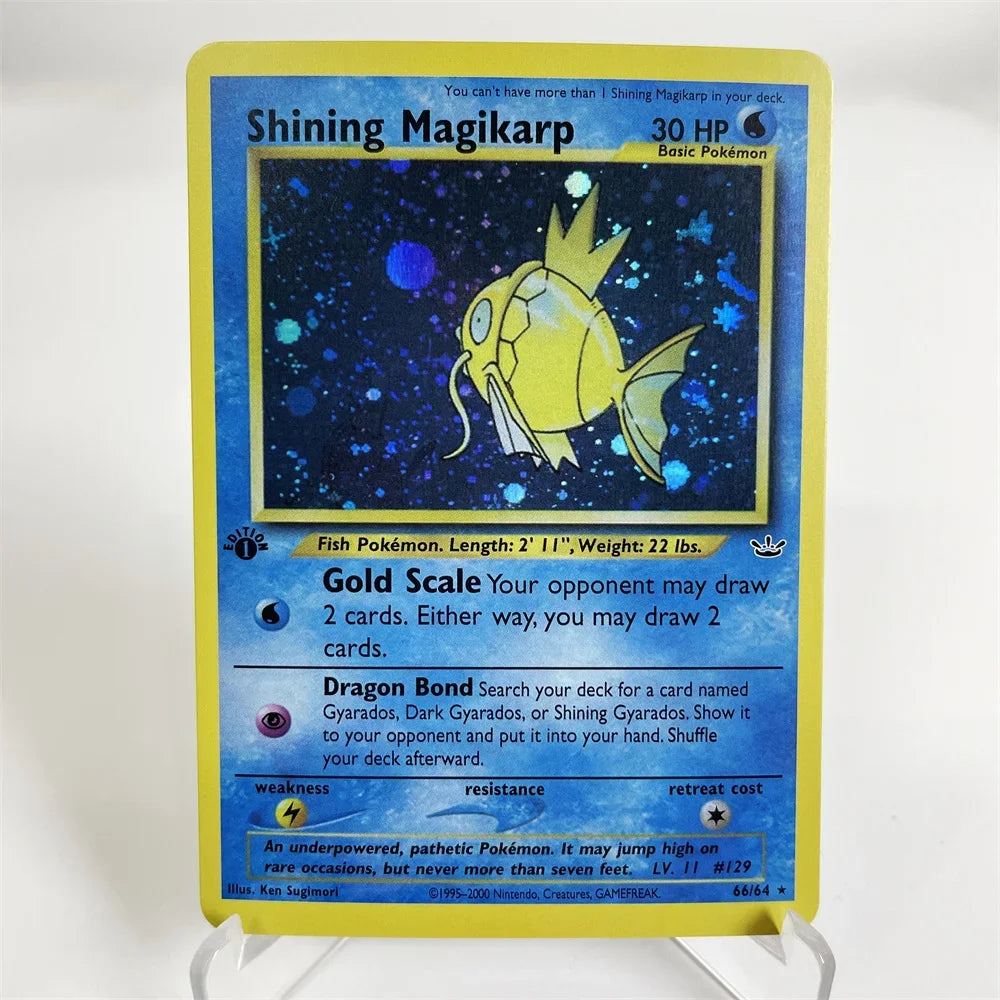 Holographic PKM Collection Cards PTCG Proxy Card Blue Core Paper Card Kids PKM Dark Raichu/Dragonite/Umbreon/Suicunc