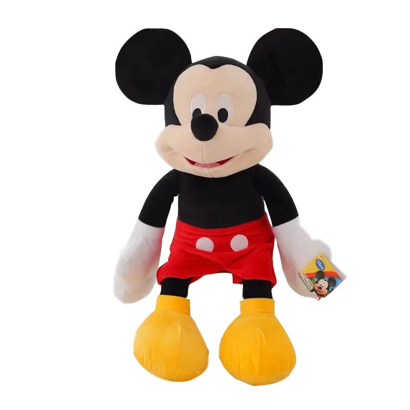 35-100cm Big Size Kawaii Stuffed Mickey&Minnie Mouse Plush Toy Soft Pillow Goofy Pluto Donald Duck Dolls Birthday Wedding Gifts
