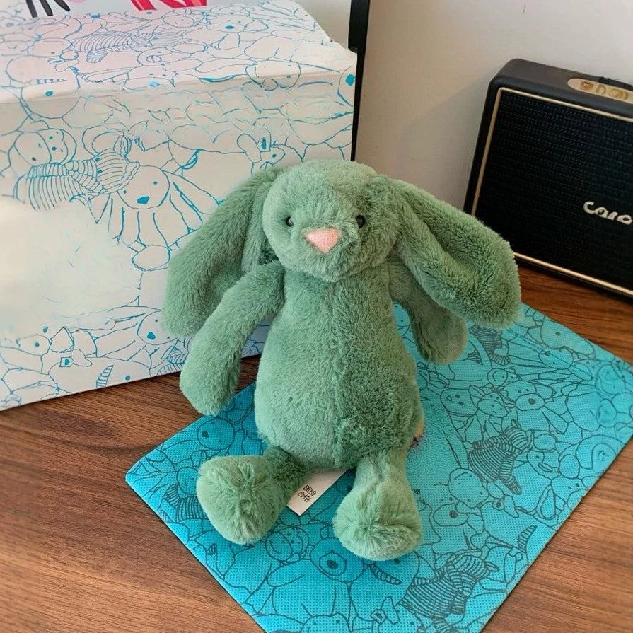 Jellycat With Tags Jellyca New Shy Ivy Bonnie Rabbit Doll Bunny Doll Kawaii Plush Stuffed Animals Soothing Holiday Birthday Gift