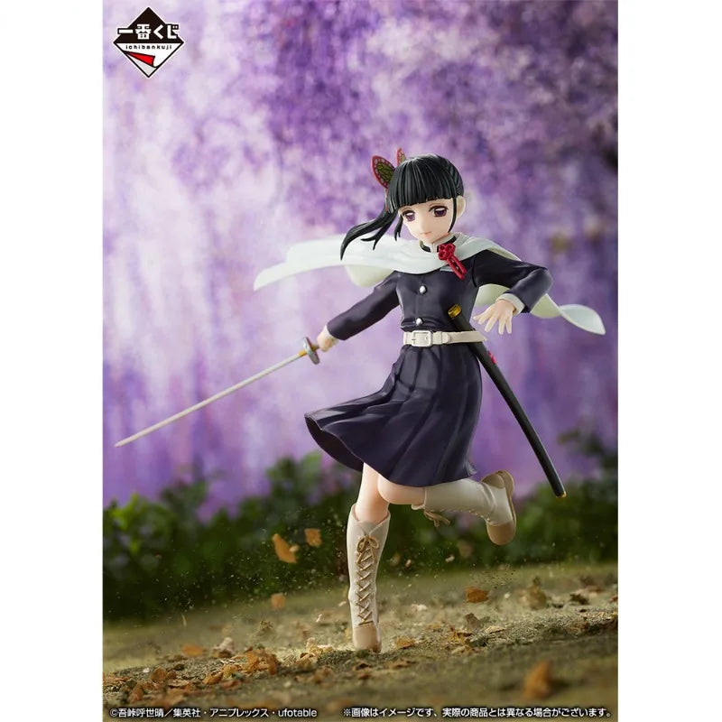 In Stock Original Bandai  Ichibankuji Demon Slayer Move Forward with An Unyielding Heart and Sword Tsuyuri Kanao Figure Anime