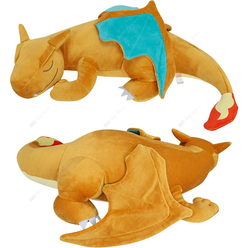Pokemon Pillow Plush Toy Anime Garchomp Charizard Mew Psyduck Snorlax Dragonite Sleep Sofa Stuffed Big Size Cushion Peluche Kids