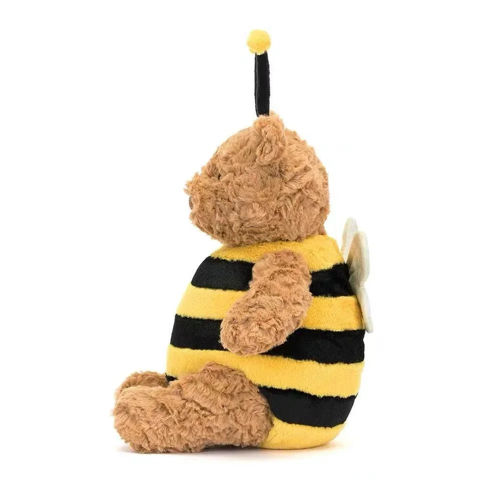 Squishy Teddy Bear Transform Into Bee Plush Doll Stuffed Toys For Children Huggable Sleep Pillow Lovely Christmas Birthday Gift