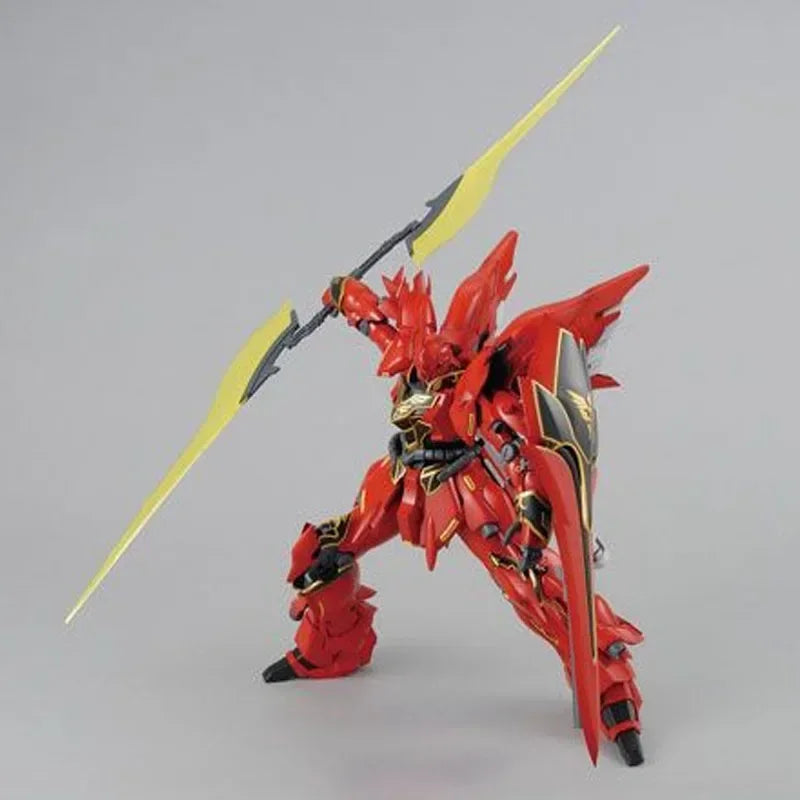 fake Bandai Original MODEL KIT GUNDAM MG 1/100 Anime Action Figure MSN-06S Sinanju OVA Assembly Model Toys  Model Gifts For