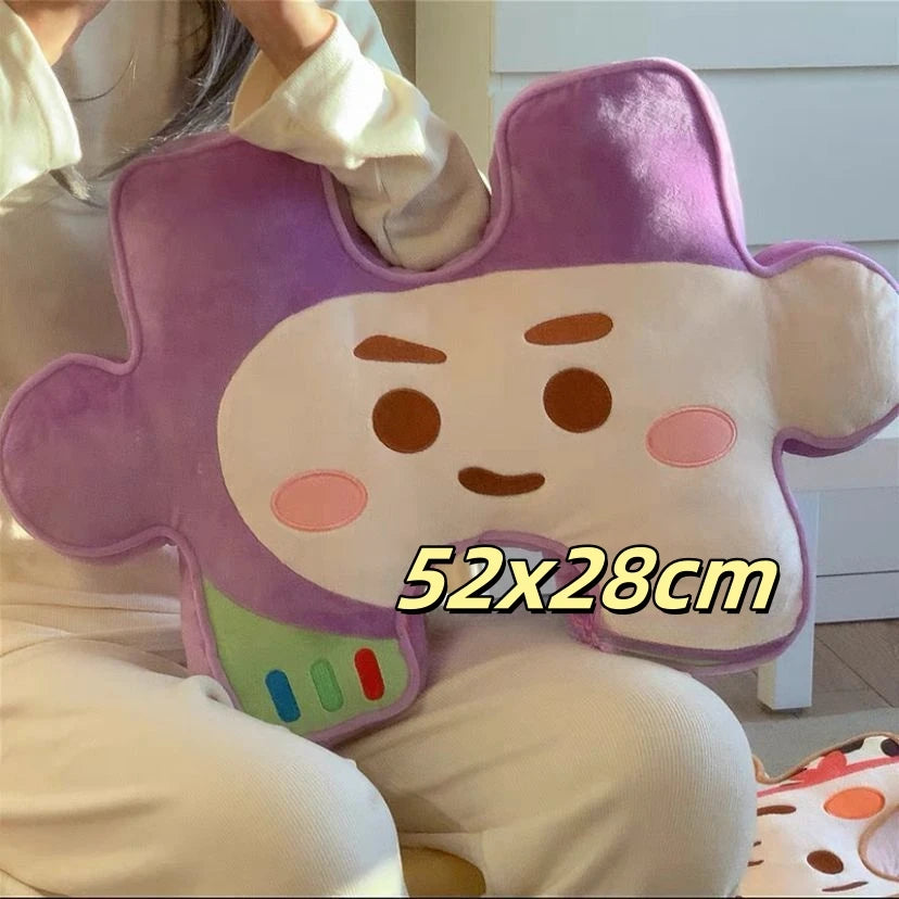 Toy Story Puzzle Plushies Buzz Lightyear Woody Alien Stuffed Anime Throw Pillow Back Cushion Sofa Bed Home Decor Birthday Gifts