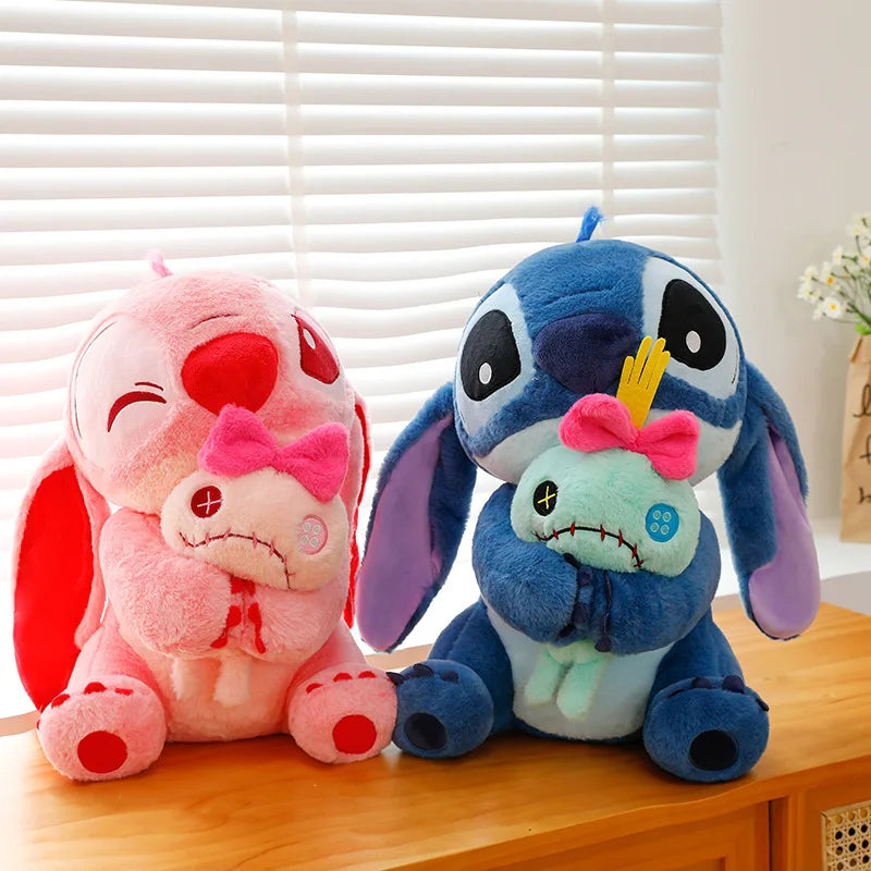 30-45cm Disney Lilo & Stitch Doll Scrump Cartoon Pink Angel Plush Toy Cute Anime Soft Stuffed Kawaii Children'S Birthday Gift