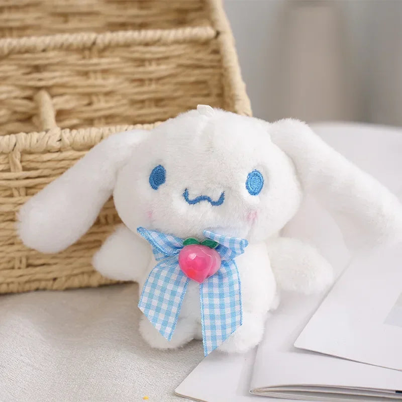 Sanrio Kuromi Cinnamoroll Melody Plush Toy Doll Anime Kawaii Doll Pendant Collection Children's Birthday Festival Gift