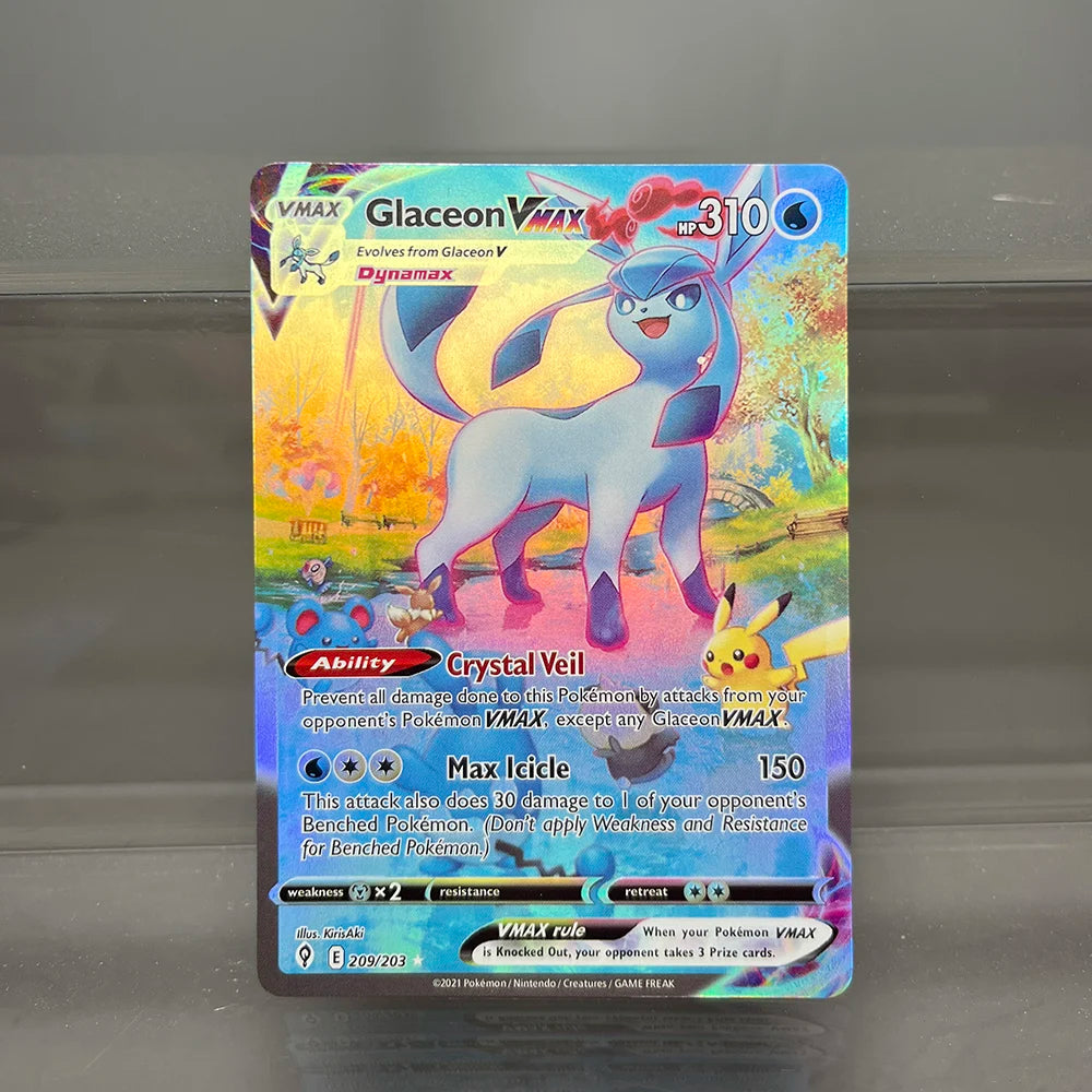 Pokémon Holographic Single Cards Lilligant Leafeon Dragonite Machamp Foil Game Collection Cards PTCG Proxy Cards Kids Toys