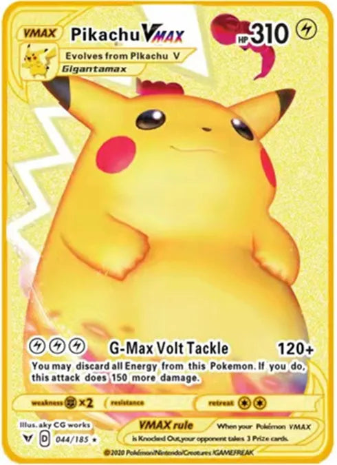 6-12 Pcs/Set  English Version Pokemon Metal Card Pikachu Anime Figure Battle Carte Trading Pocket Monster Cards Model Toy Gifts