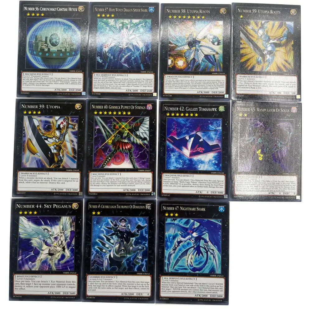 Yu-Gi-Oh Deck 706 NO COLLECTION PACK1 English Holographic Golden White Dragon Duel Game Collection Card with Tin Box