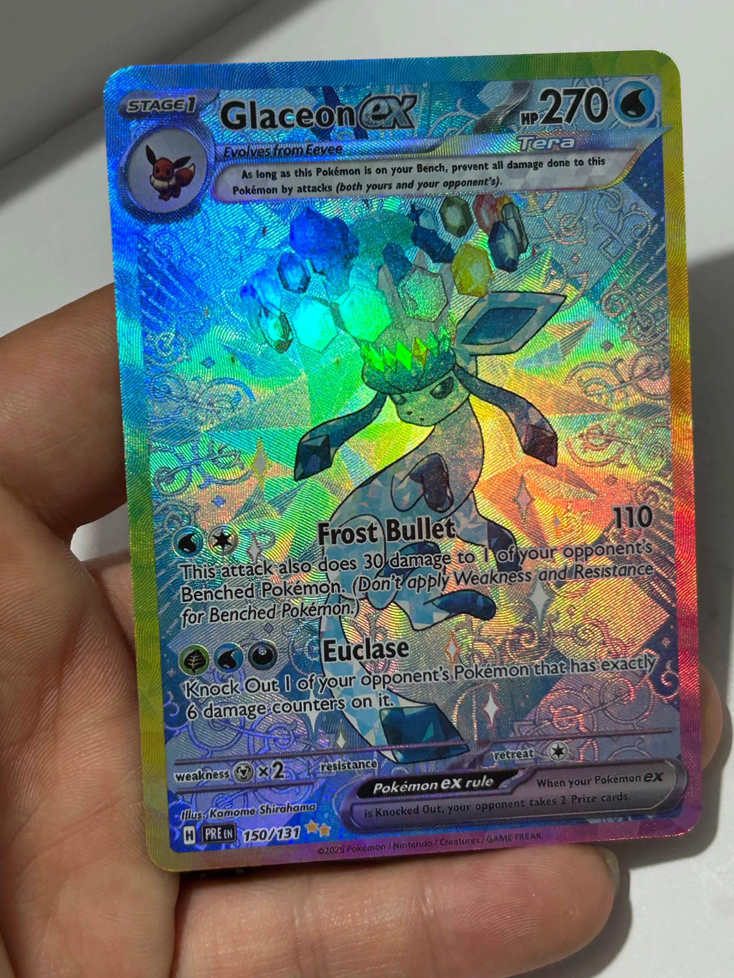 Anime Eeveelution Card Sv8 Eevee  Umbreon Sylveon Leafeon Vaporeon  151 High Quality Trading PTCG Hobby Collectible Card Gift