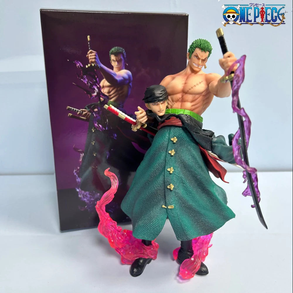 Comic Doll Bathing Blood Roronoa Zoro PVC 21cm Action Doll Series Exquisite Model Birthday Gift Doll
