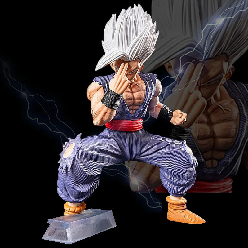 20cm Anime Dragon Ball Beast Figure White Hair Son Gohan Figurine PVC Action Figures Collection Model Toys Children Gift
