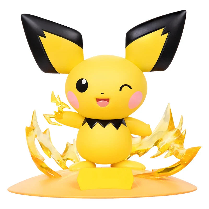 FUNISM Pokemon Action Figures Weezing Sirfetch'd Figurine Psyduck Pichu Anime Model Pocket Monster Toys Gift