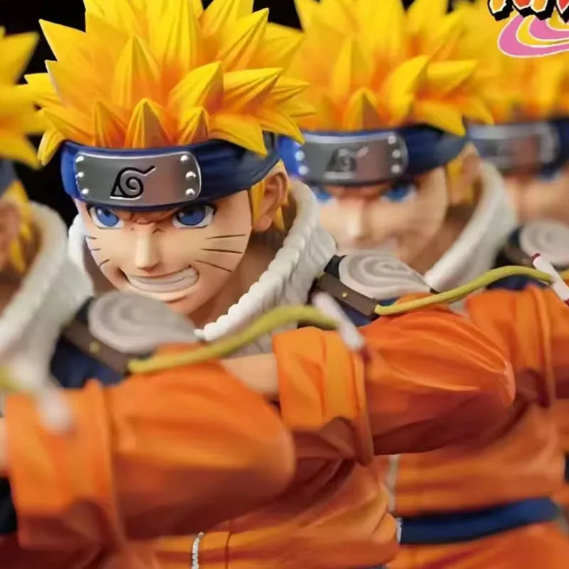 Naruto Anime Figure 18cm Uzumaki Naruto Action Figurine Battle Scene Collect Pvc Statue Model Boy Ornament Toys Gift