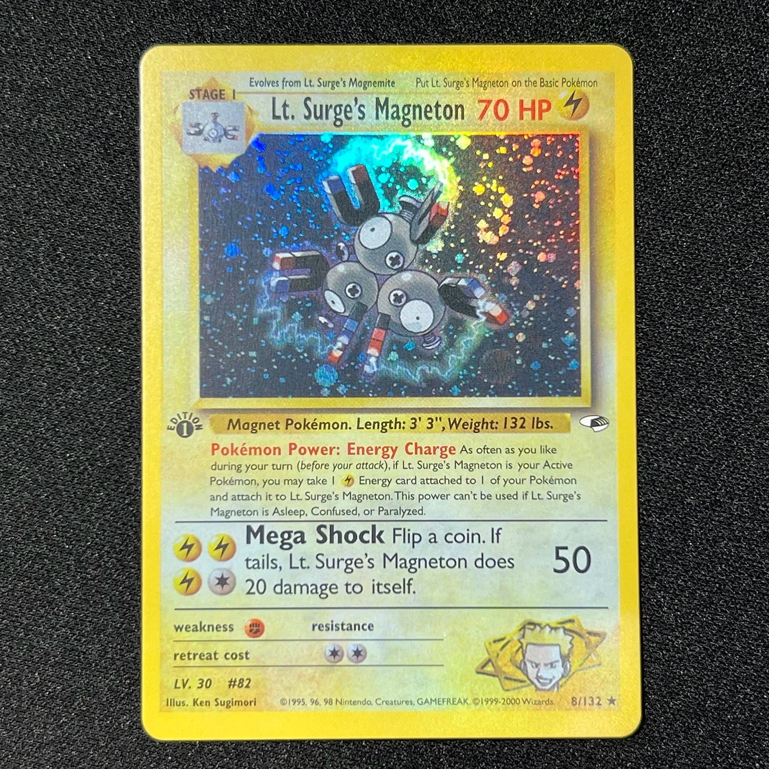 PKM Cards 1996 Years 1st Gym Set English Cards PTCG Charizard Blastoise Venusaur Game Anime Collection Cards Gift Toy Proxy Card