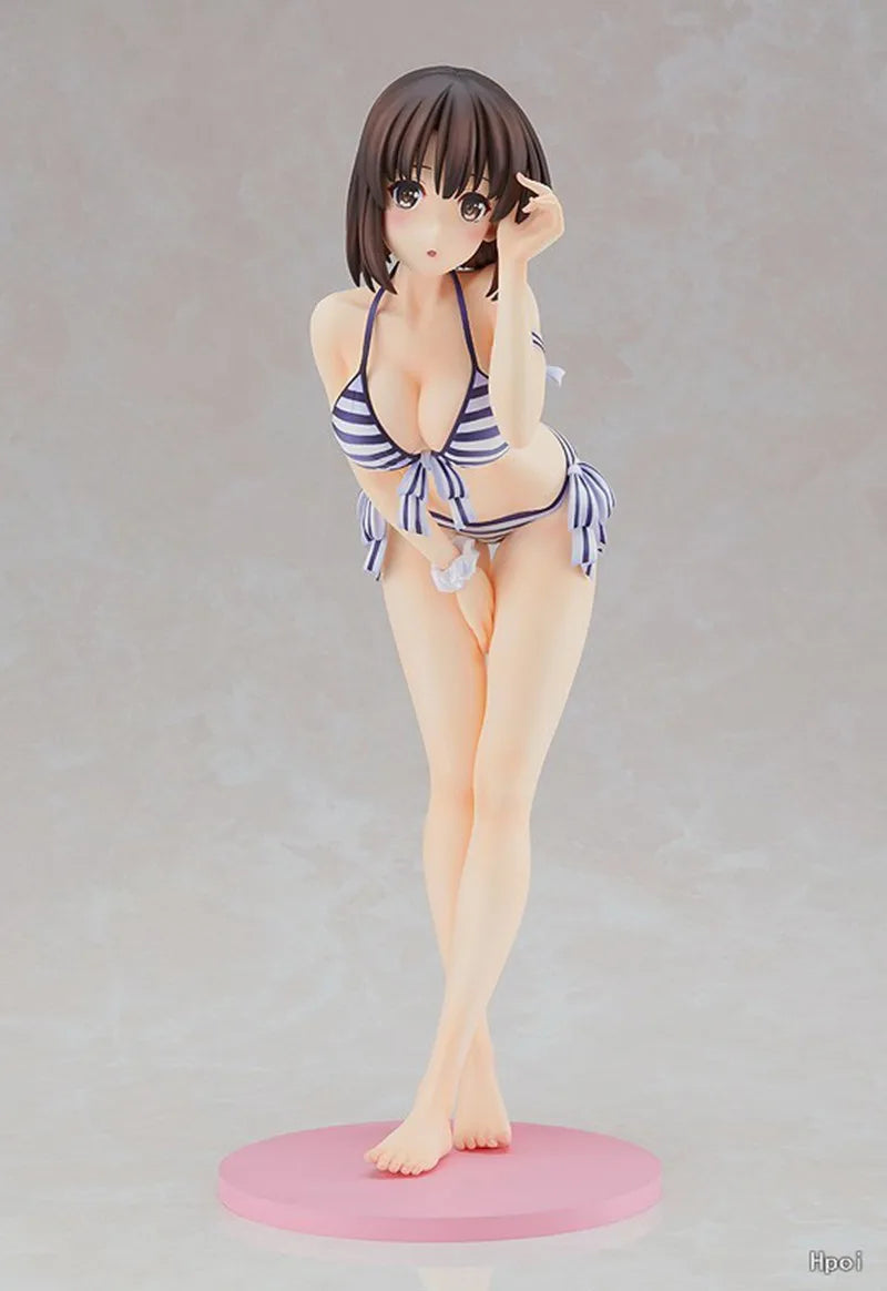 19CM Anime Megumi Kato Swimsuit Ver Figure Saekano How To Raise A Boring Girlfriend Pajamas Figure Action Figures Model Toys