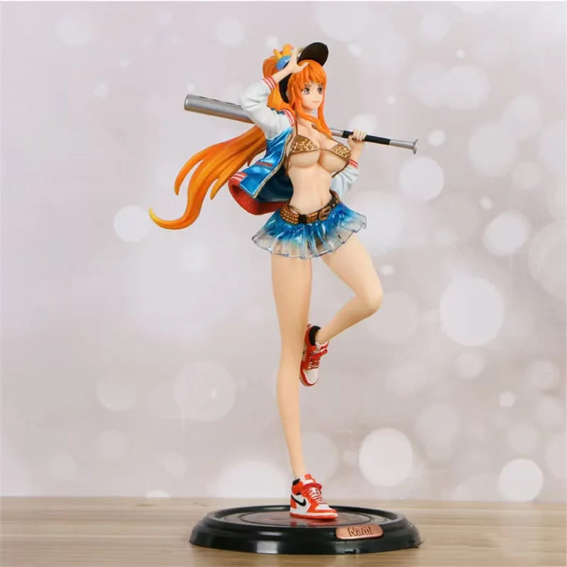 18cm One Piece Nami Anime Figure Thief Cat Nami Figurine Pvc Statue Model Dolls Collectible Room Ornament Children Toys Gifts