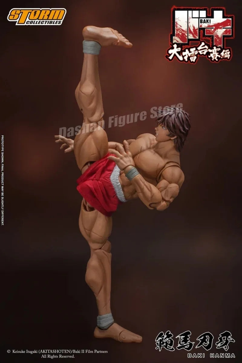 17cm Ko St Storm Toys Baki Hanma Action Figure Fighting Anime BAKl Kibk Son Of Ogre Figurine Collectible Model Dolls Toy Gifts