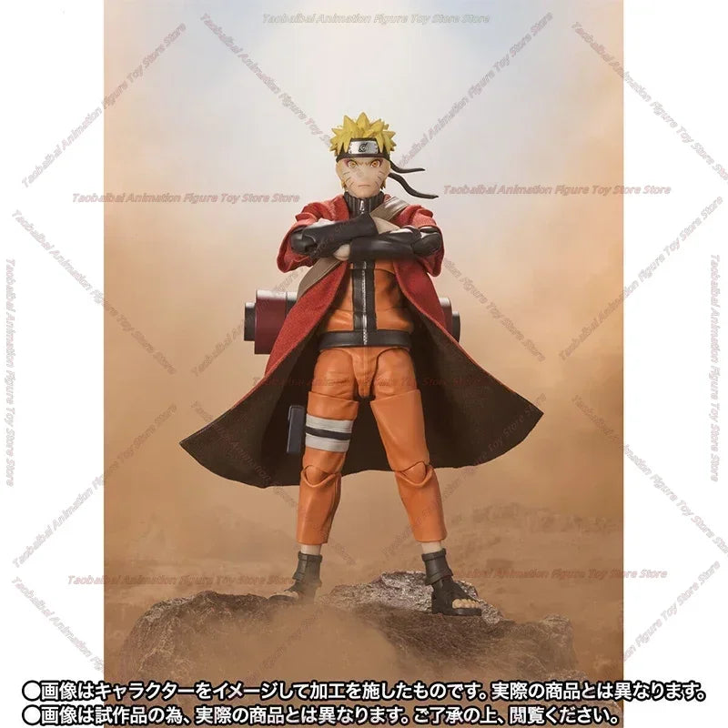 SHF NARUTO UZUMAKI SAGE MODE Anime full Action Figure Finished Model Kit box Toy Gift for kids