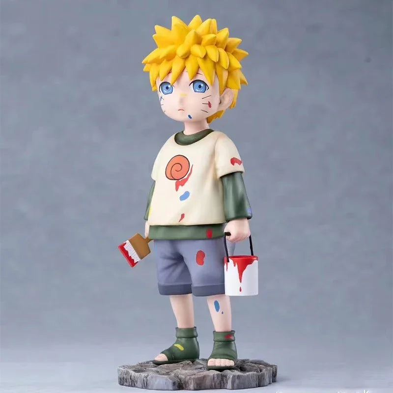 Anime Naruto Figure Kid Uzumaki Naruto Action Figure Childhood Statue 16cm PVC Collection Figurine Model Toys for Birthday Gift