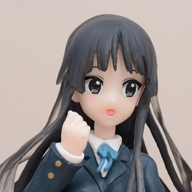 20cm K-On Hirasawa Yui Akiyama Mio Beautiful Girls Anime Figure Model Statue Collection Desktop Decoration Ornament Toys Gifts