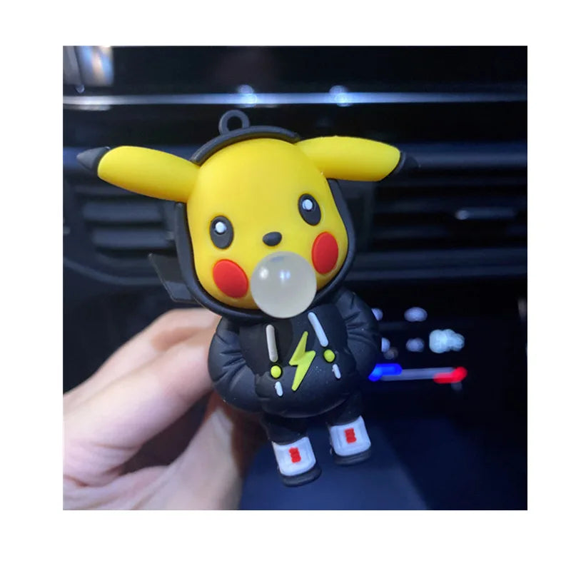 Anime Pokemon Cartoon Pikachu Psyduck Action Figures Car Air Outlet Perfume Clip Decor Auto Air Freshener Interior Accessories