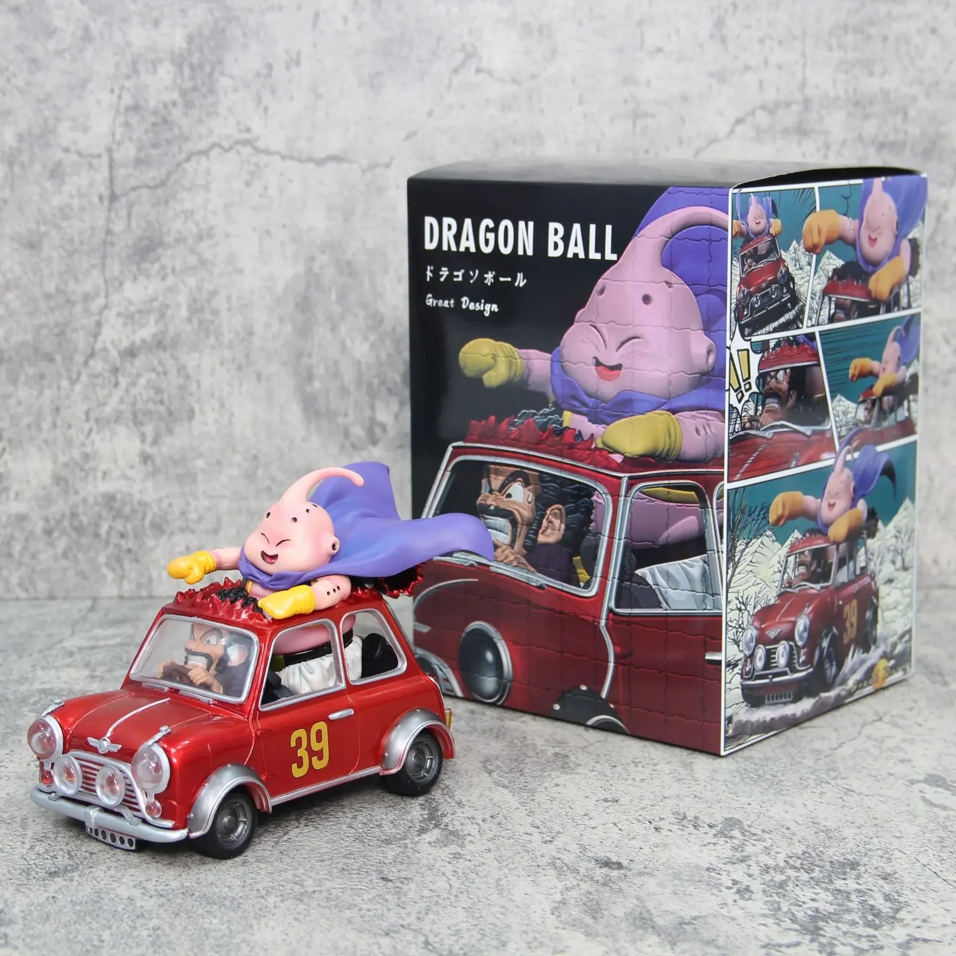 14cm Dragon Ball Z Fat Buu Anime Figures Majin Buu Figurine Mr. Satan Drive Car Pvc Statue Collectible Model Decoration Gift Toy