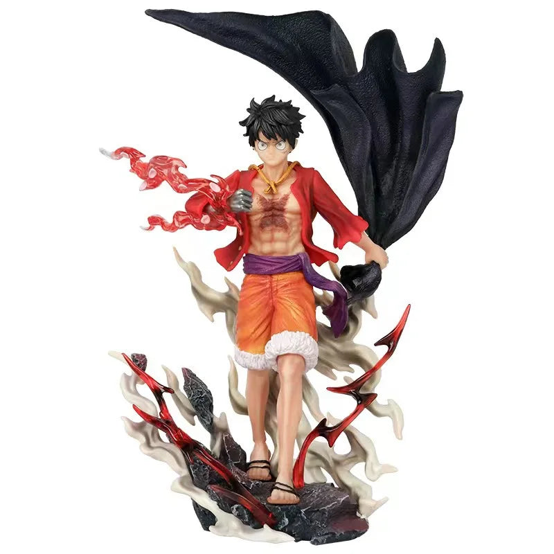 28cm One Piece Luffy Figures Monkey D Luffy Walking Style Action Figures Anime Collection Pvc Model Doll Toys Kid Birthday Gift
