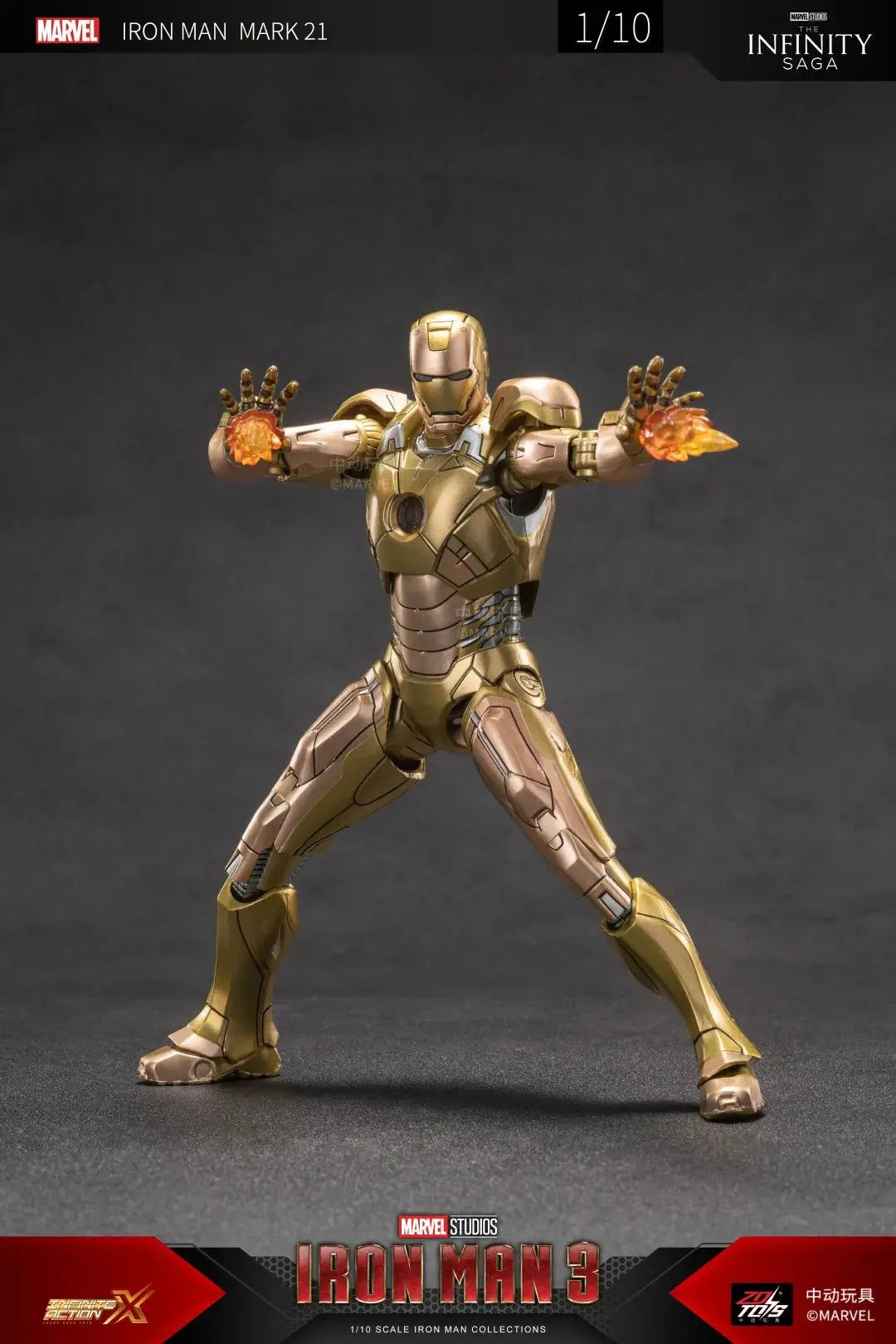 ZD Toys Iron Man Series Blacklash Figures 1/10 MK33 MK39 MK17 MK21Action Figurines Movie Statue Model Adult Collect Gift