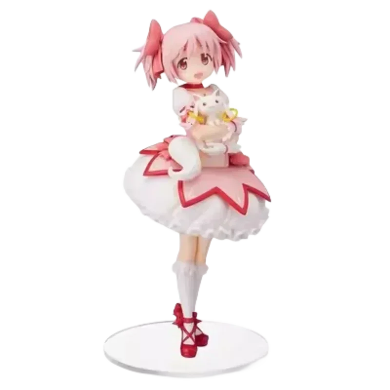 18cm Puella Magi Madoka Magica Aniem Figure Kaname Madoka Action Figure Magic Girl Model Decor Statue Dolls Toys Christmas Gift