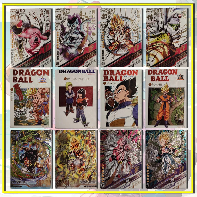Card making Dragon Ball SP SSP SSR card Son Goku Frieza Bulma Trunks Gogeta Majin Buu boy Toy collection Birthday Christmas gift