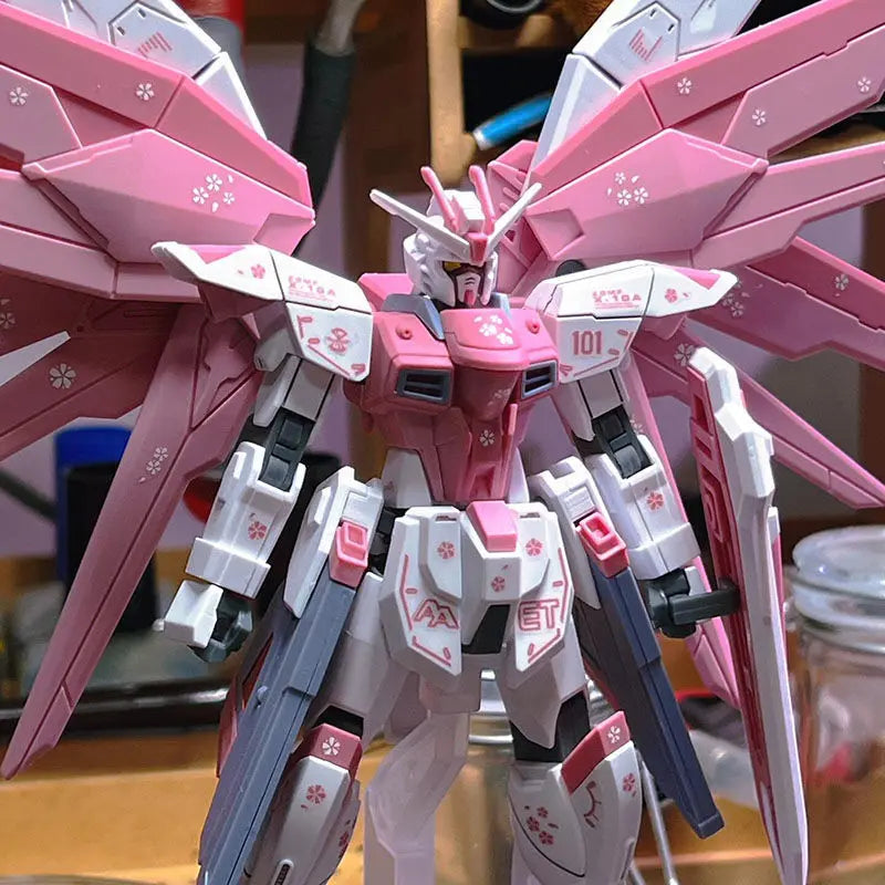 JMS HG 1/144 ZGMF-X10A Freedom Assembled Model Kit Blue Cherry Unstarted Colors Fixed Version Collectible Model Ornament Gift