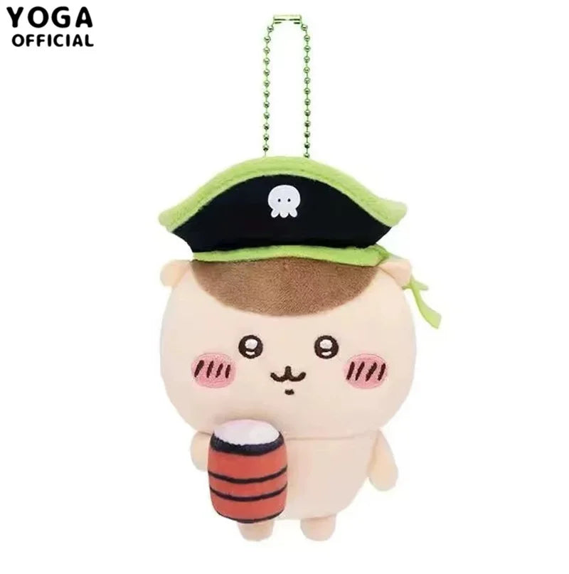 Kawaii Chiikawa Hachiware Plush Toy Usagi Cute Anime Pirate Series Girl Cartoon Backpack Pendant Doll Girl Holiday Gift