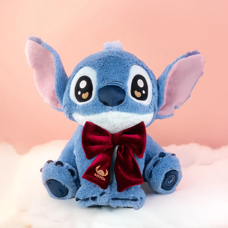 Disney Stitch Plush Toy Anime Doll keyring Cartoon & Cute Children's Toys Backpack Pendant valentines Gift