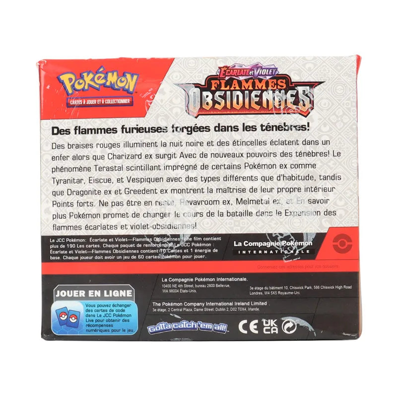 360Pcs French Pokémon TCG: Scarlet & Violet Obsidian Flames Booster Box Pokemon Cards 36 Pack Box