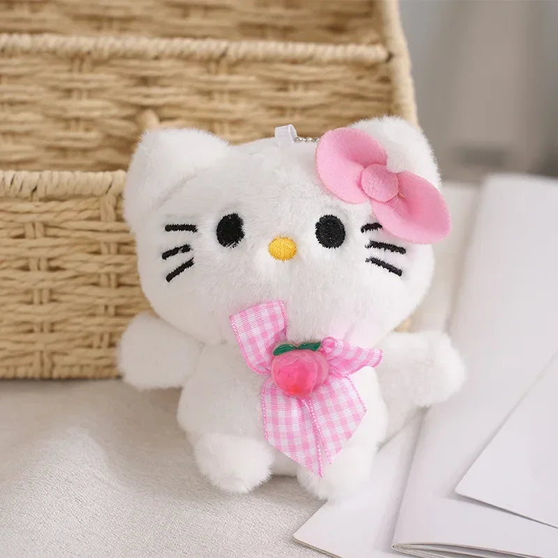 Sanrio Kuromi Cinnamoroll Melody Plush Toy Doll Anime Kawaii Doll Pendant Collection Children's Birthday Festival Gift