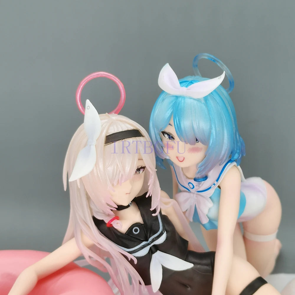 12cm Arona And Plana Swimsuit Blue Archive Girls Toys Chinese Anime Figures PVC Action Figure Toy Game Collectible Model Doll